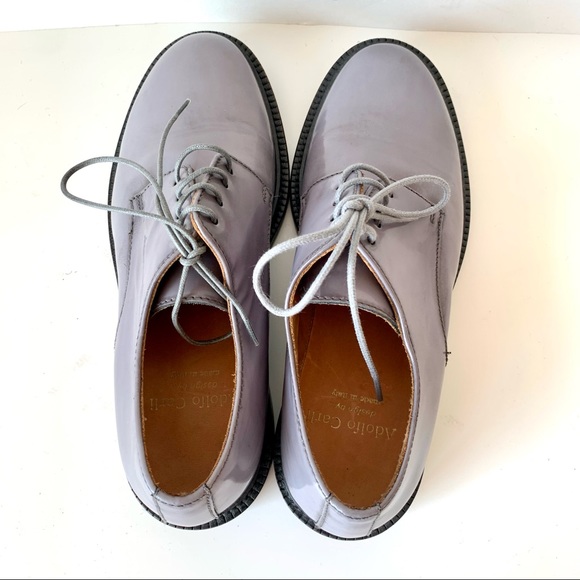 ADOLFO CARLI Italian Leather Gray Oxfords—SZ. 6 - Picture 5 of 16